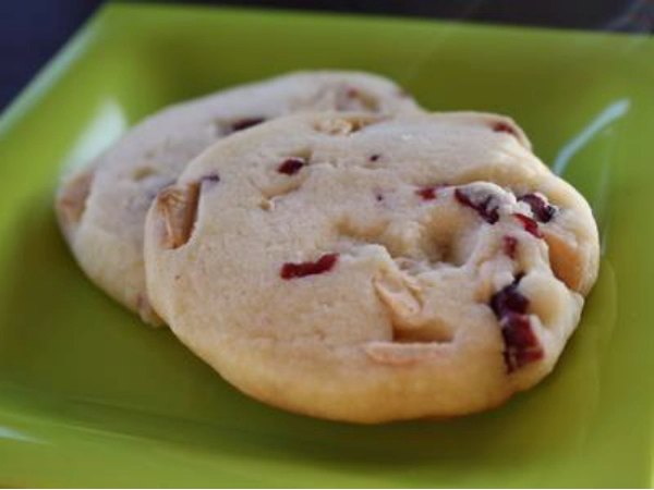 White chocolate and cranberries team up for this Thank You Berry Munch-inspired cookie.