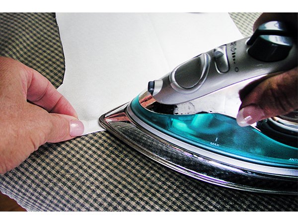 Press a casing into the sleeve hems.