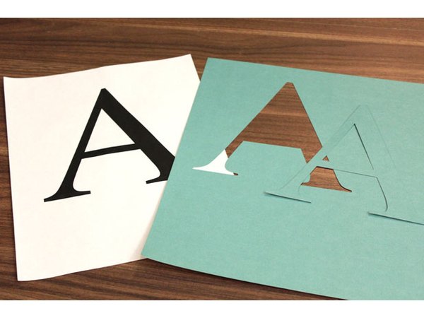 Cut out the monogram