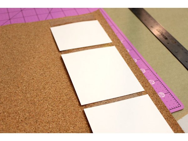 Glue card stock on top of the plastic