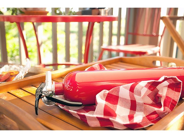 Don't get caught with a fire you can't put out. Have a fire extinguisher on hand.