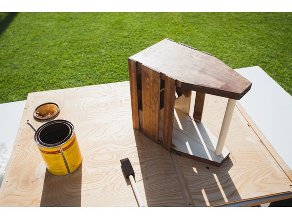 Applying stain