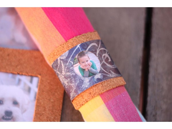 Matching photo napkin ring