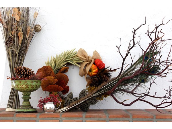 Autumn foliage is a perfect choice for fall decor.
