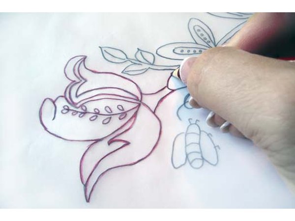 Re-trace on the back with transfer pencil