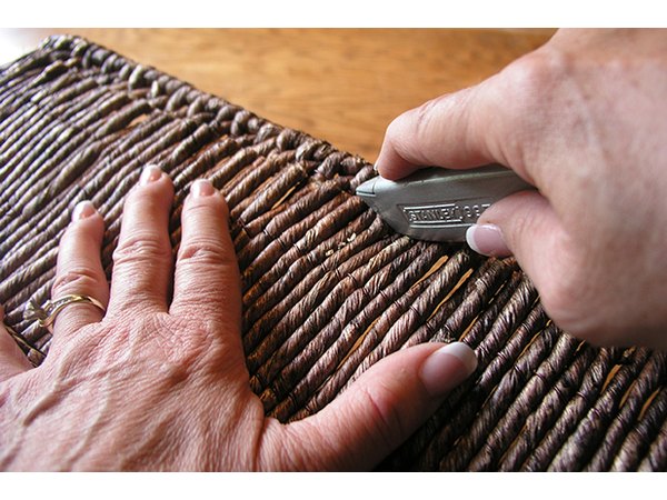 Use a utility knife to make the cuts.