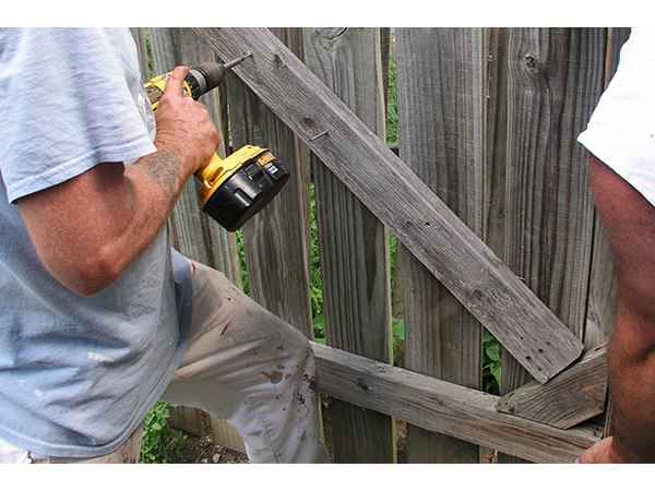 Drive the screws with a power drilll.