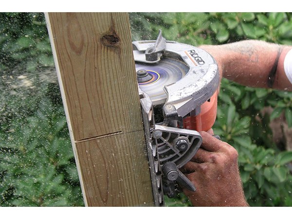 Use care with handling the circular saw.