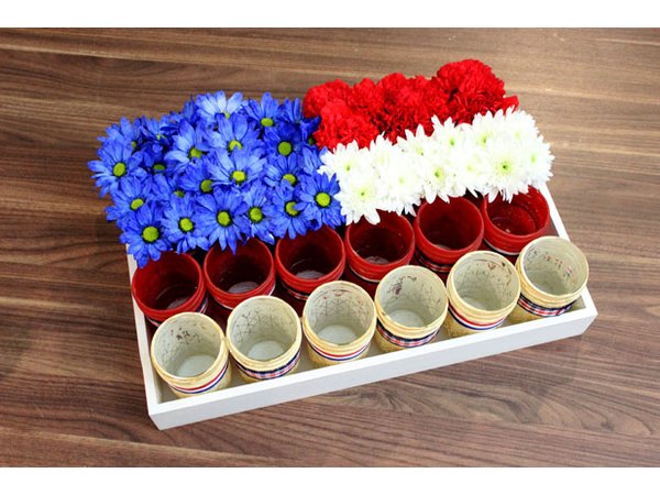 Fill mason jars with flowers