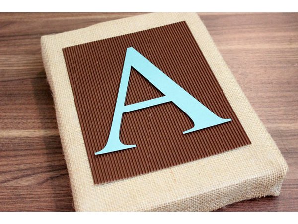 Layer the monogram on the box