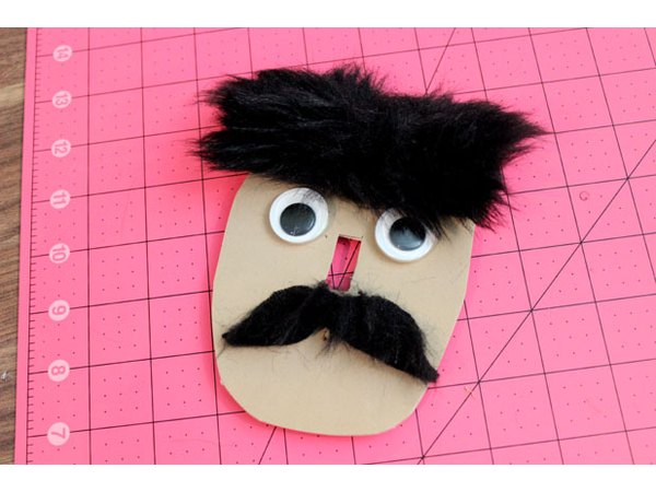 Add the hair and mustache
