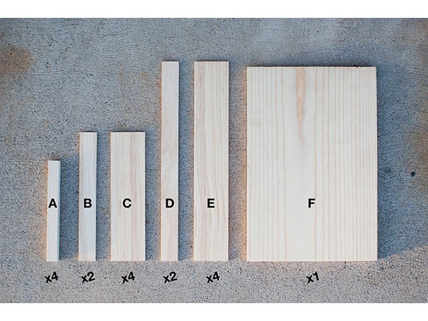 Materials layout.