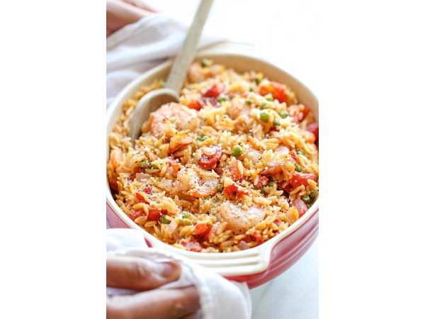 One Pot Lemon Orzo Shrimp