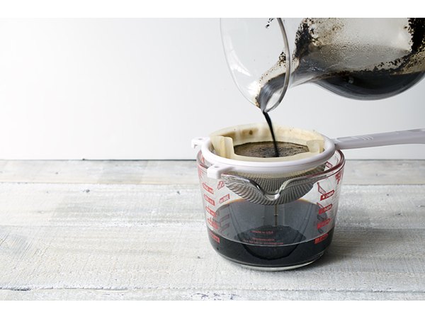 Strain to remove all coffee grounds.