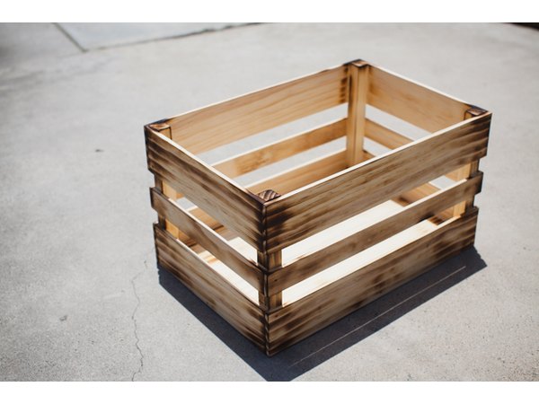 Freshly charred basket ready for finish.