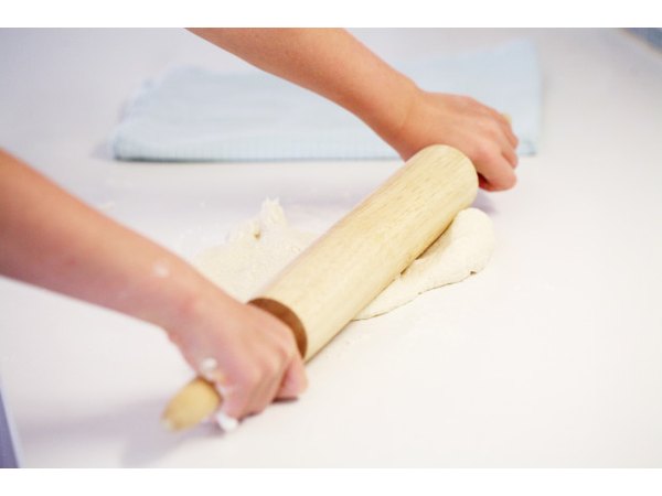 Roll out the dough on a floured board.