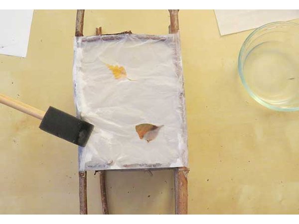 Second layer of tissue paper.