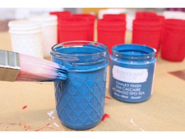 Paint the mason jars