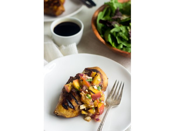Nectarine salsa is a delicious condiment for your grilled meat!