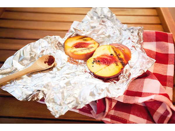 Aluminum foil can also be handy for grilling fruit.
