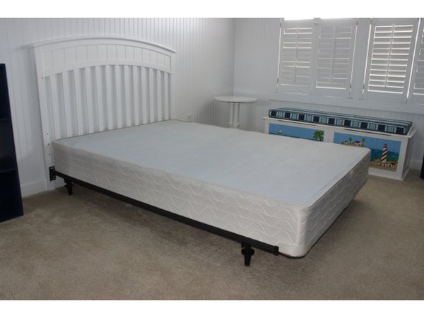 The box-spring serves as a sturdy base for the mattress