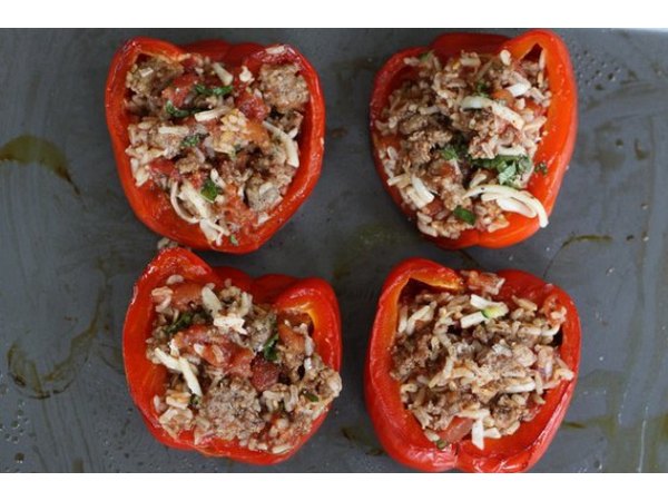 Don't worry if your peppers don't lay completely flat. They'll get softer during the baking process and sink down a little.