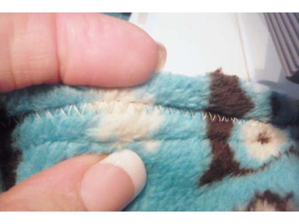Finish the seams with a zig-zag stitch.
