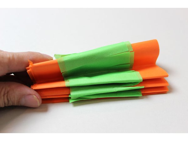Accordion fold the paper