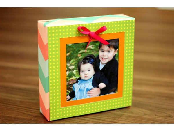 Add a bow and insert a photo