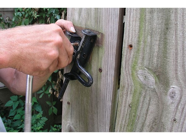 Removing the latch makes handling the gate easier.