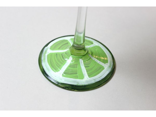 Paint the glass base