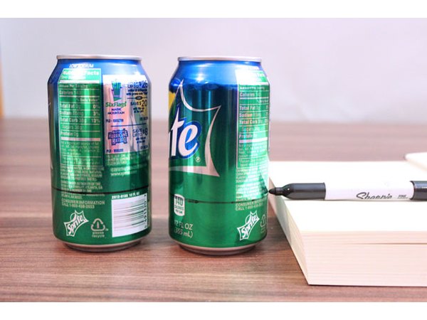 Mark the second can