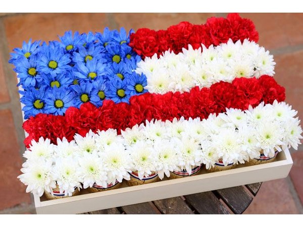 A flowery, DIY centerpiece is always a party favorite.
