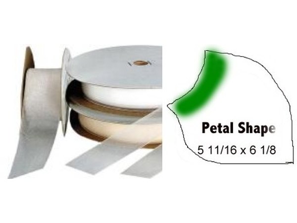Wide Acetate Ribbon-Petals