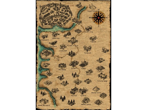 Map of the Sword Coast