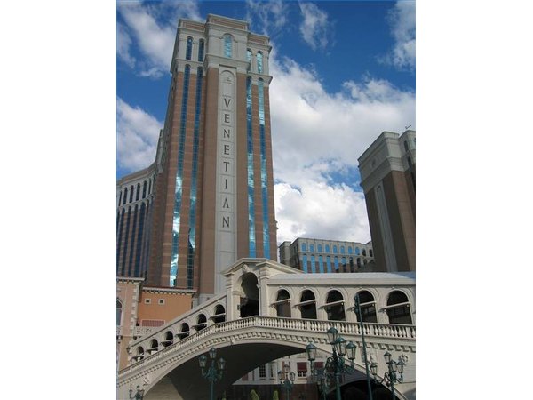 Take a gondola ride at the Venetian.
