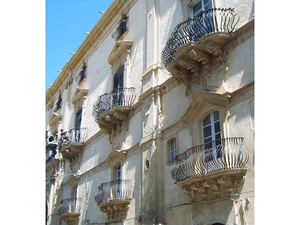 Sicily is famous for its ornate balconies and balustrades.