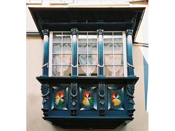 An unusual balcony balustrade in Germany