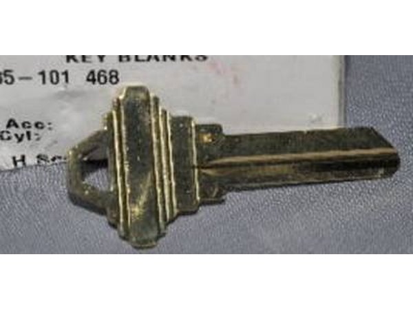 A Schlage key blank