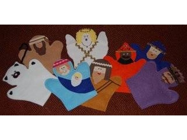 Completed Nativity Puppets