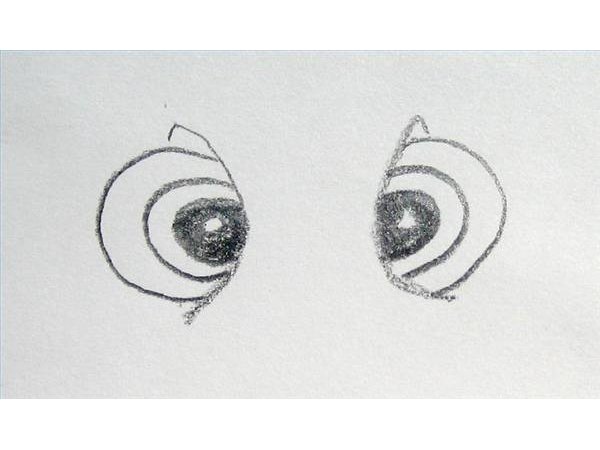 Draw Squirt's eyes.