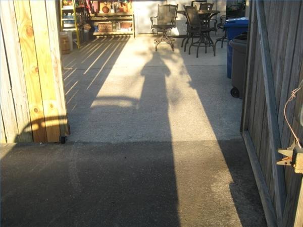 Protect cement from further stains by applying a sealant.