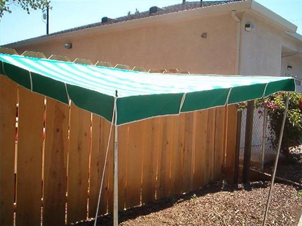Use a moveable awning for protection against the sun.