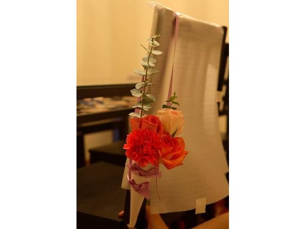 Hanging flower cones.