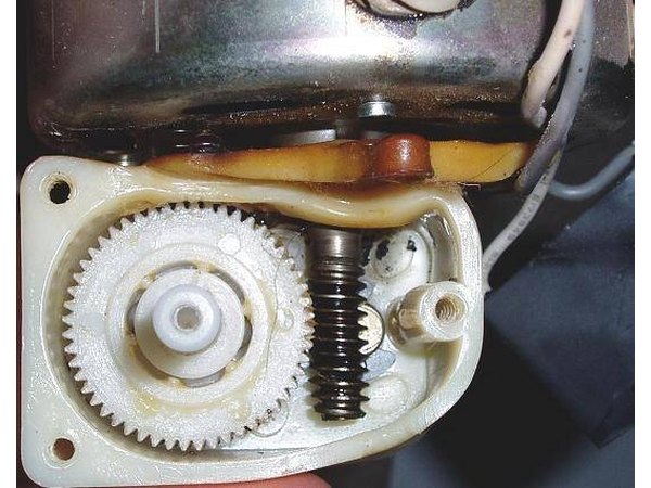 Overhead view of the gearbox