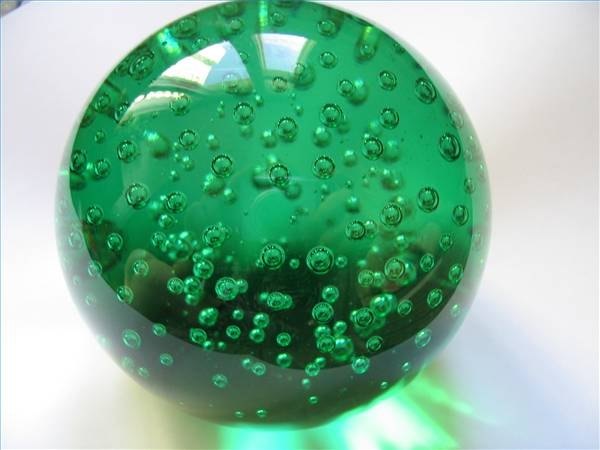 Green paperweight