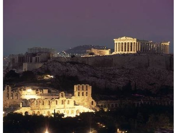Athens at night