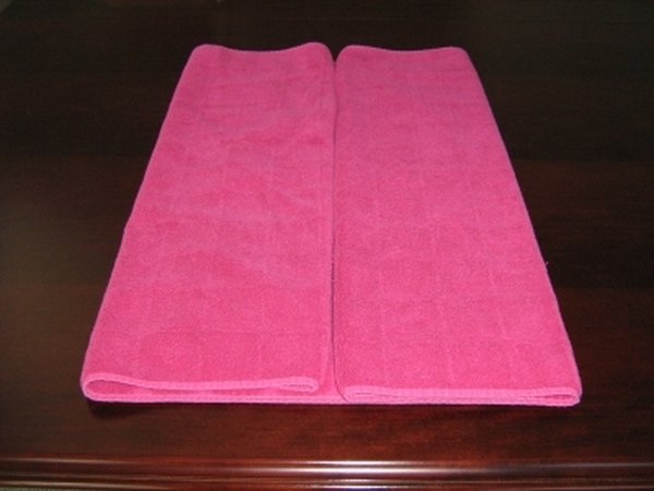 Fold to meet in the center.