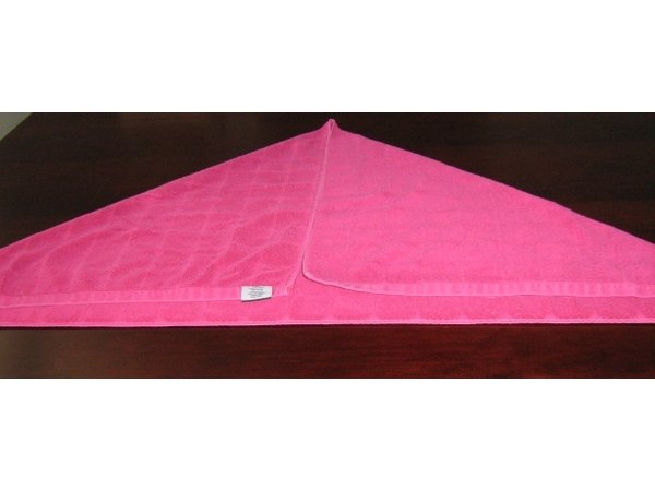 Folded bath towel.