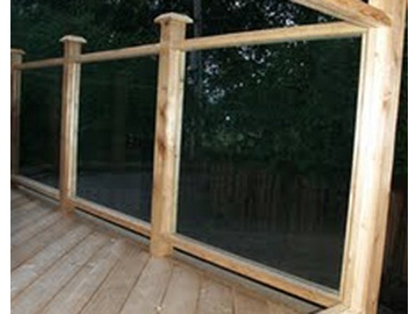 A glass railing offers a clear view beyond